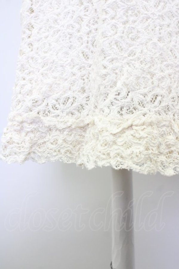 画像6: INGEBORG / 胸元フラワーモチーフレースワンピース 11 アイボリー T-25-09-26-004-LO-OP-SA-ZT443 (6)