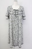 画像1: INGEBORG / 小花柄ワンピース 11 ブラック T-25-09-26-006-LO-OP-SA-ZT443 (1)