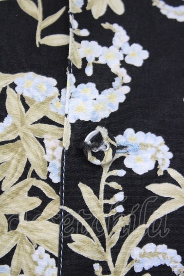 画像4: PINK HOUSE / 勿忘草ピンタック五分袖ワンピース  ブラック T-25-09-26-007-LO-OP-SA-ZT443 (4)