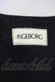 画像3: INGEBORG / ロゴ刺繍ジャンパースカート  ブラック T-25-09-26-008-LO-OP-SA-ZT443 (3)