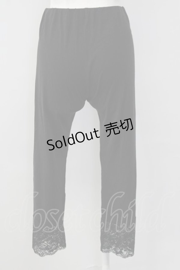 画像2: INGEBORG / 裾レースレギンス M ブラック T-25-09-26-009-LO-PA-SA-ZT443 (2)