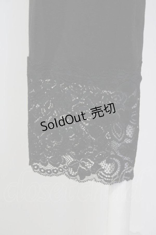 画像3: INGEBORG / 裾レースレギンス M ブラック T-25-09-26-009-LO-PA-SA-ZT443 (3)