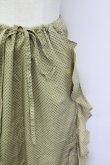 画像3: INGEBORG / ドット柄裾フリル紐引きスカート M カーキ T-25-09-26-018-LO-SK-SA-ZT442 (3)