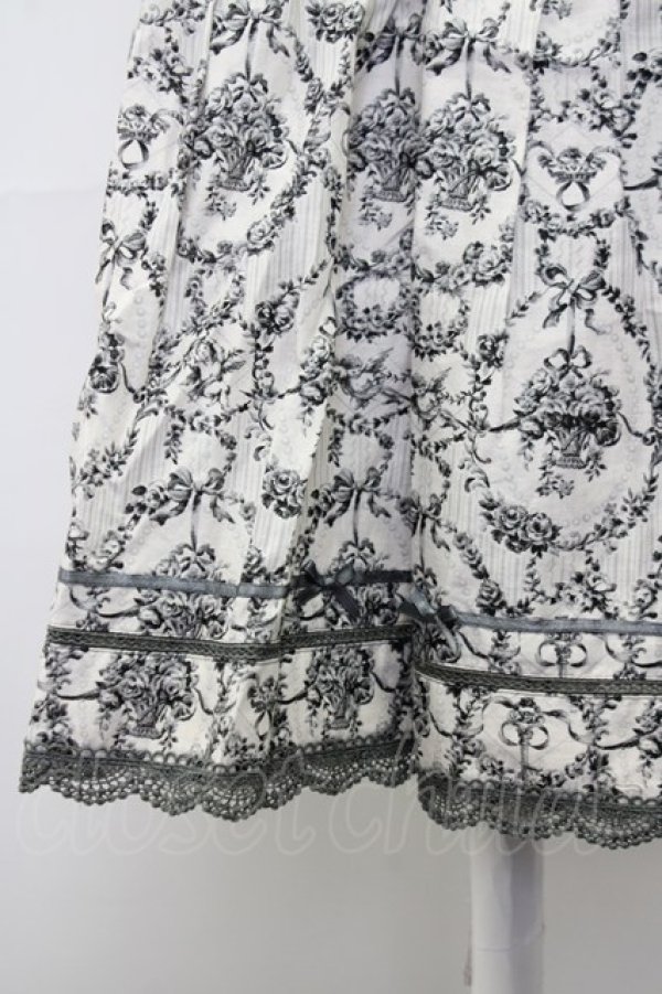 画像3: PINK HOUSE / 花籠フレームptスカート  グレー T-25-09-26-023-LO-SK-SA-ZT439 (3)