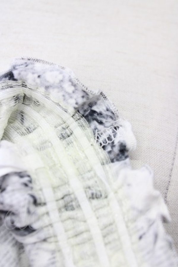 画像5: INGEBORG / フラワー&チェック前開きスカート L ホワイト T-25-09-26-024-LO-SK-SA-ZT439 (5)