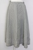画像1: INGEBORG / 裾ピコフリルギンガムスカート M カーキ T-25-09-26-025-LO-PA-SA-ZT439 (1)