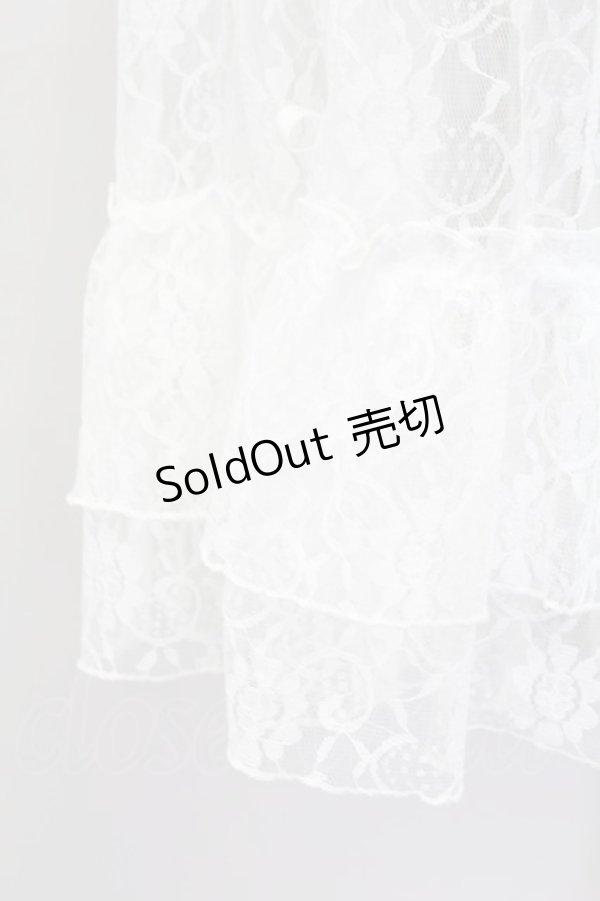 画像4: axes femme kawaii / レースドロストオーバースカート  白 T-25-09-27-024-AX-SK-SA-ZI (4)