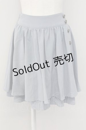 画像: axes femme / サイドボタンスカパン  サックス T-25-09-27-026-AX-PA-SA-ZI