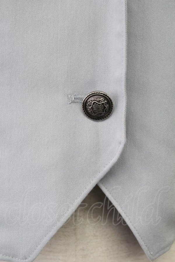 画像3: axes femme / クラシックショートベスト  サックス T-25-09-27-003-AX-TO-SA-ZI (3)