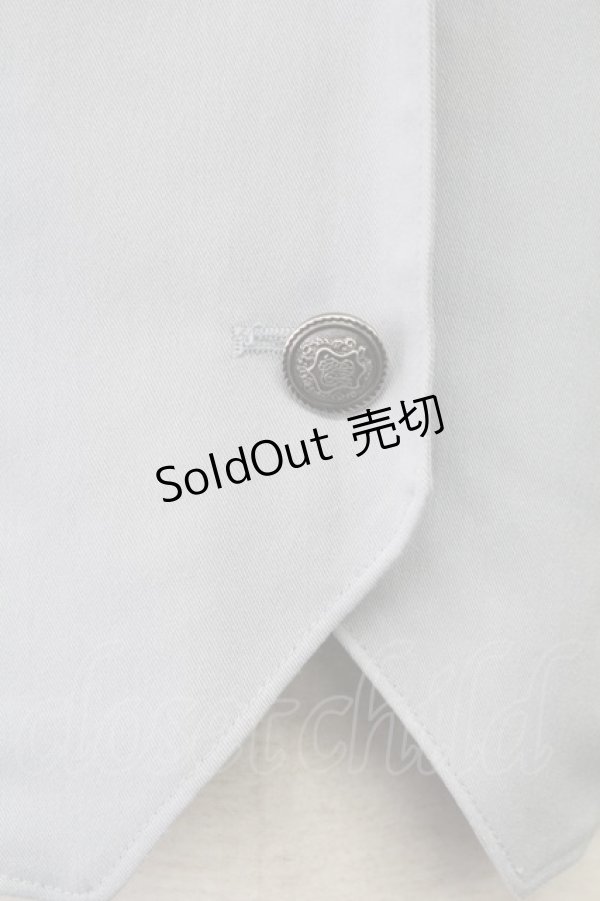 画像3: axes femme / クラシックショートベスト  サックス T-25-09-27-003-AX-TO-SA-ZI (3)