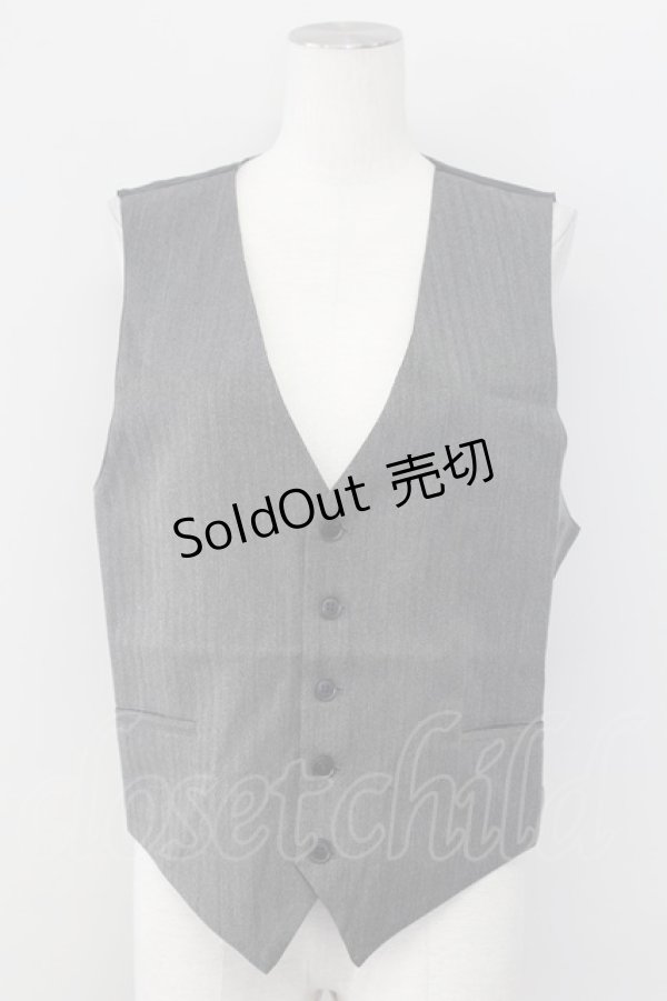 画像1: AXES-X / ヘリンボーンベスト  グレー T-25-09-27-004-LO-TO-SA-ZI (1)