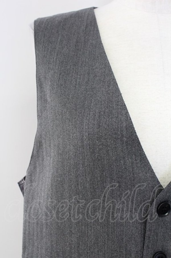 画像3: AXES-X / ヘリンボーンベスト  グレー T-25-09-27-004-LO-TO-SA-ZI (3)