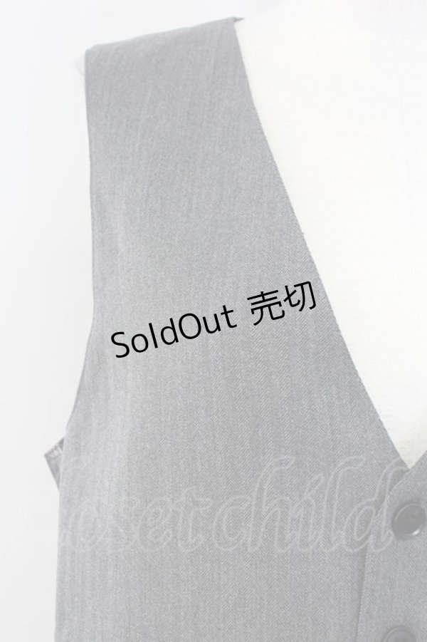 画像3: AXES-X / ヘリンボーンベスト  グレー T-25-09-27-004-LO-TO-SA-ZI (3)