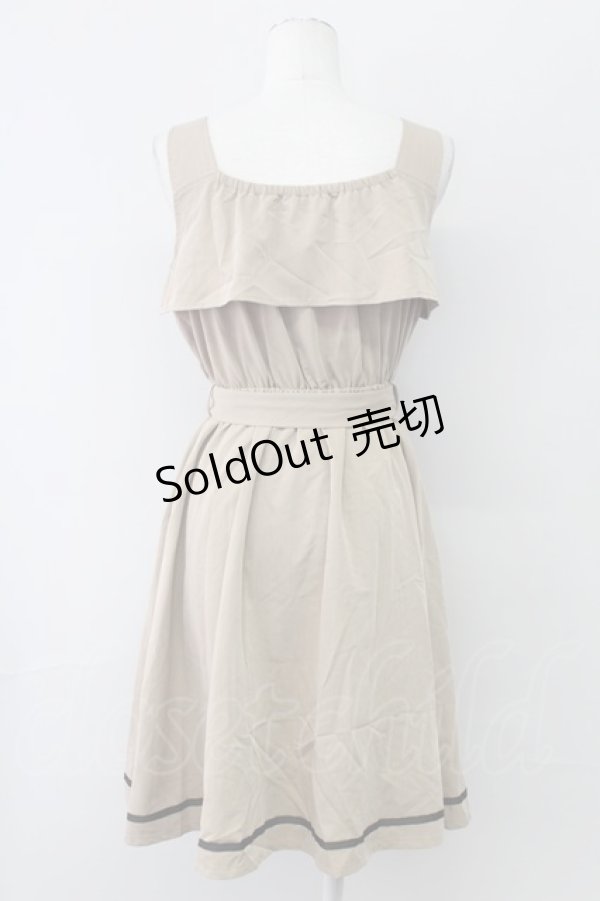 画像2: axes femme POETIQUE / トレンチデザインノースリOP  ベージュ T-25-09-27-011-AX-OP-SA-ZI (2)