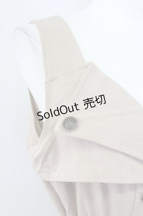 画像3: axes femme POETIQUE / トレンチデザインノースリOP  ベージュ T-25-09-27-011-AX-OP-SA-ZI (3)