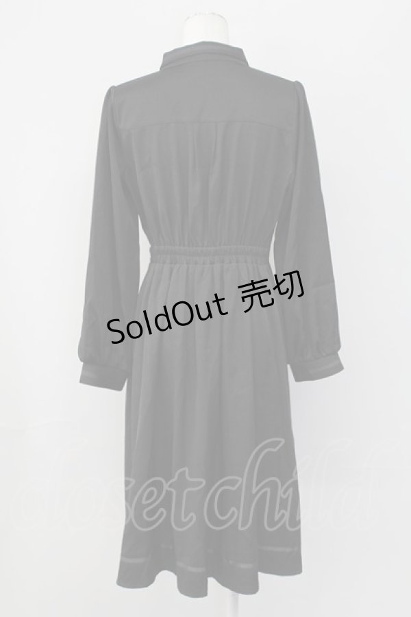 画像2: axes femme / カーゴポケットミリタリーワンピース  黒 T-25-09-27-012-AX-OP-SA-ZI (2)