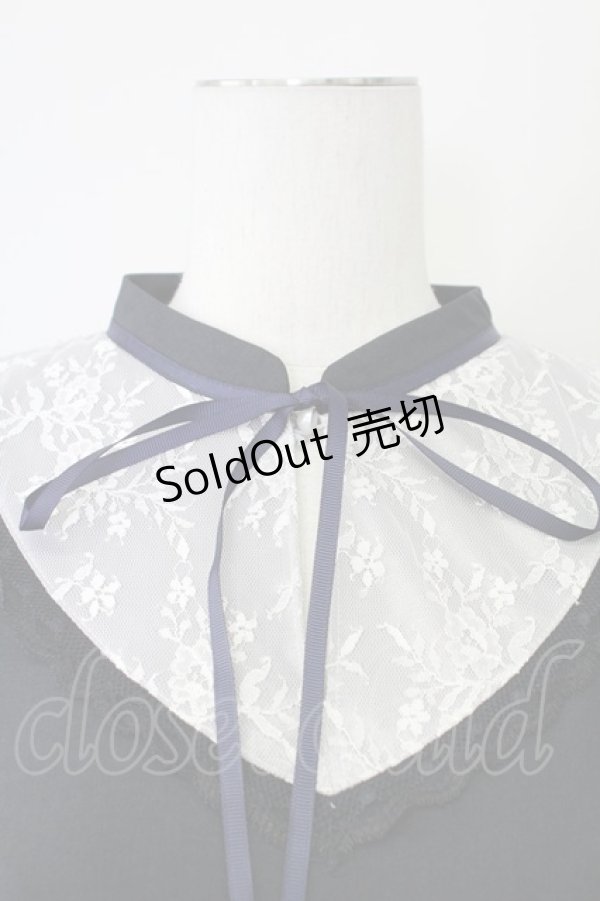 画像4: axes femme POETIQUE / レースデザインフレアワンピース  ネイビー T-25-09-27-013-AX-OP-SA-ZI (4)