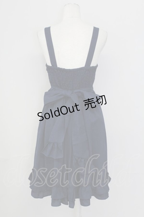 画像2: axes femme kawaii / リナズジャンパースカート M ネイビー T-25-09-27-015-AX-OP-SA-ZI (2)