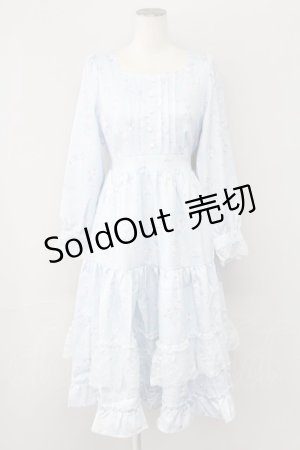 画像: axes femme / SAKURAティアードワンピース  サックス T-25-09-27-018-AX-OP-SA-ZI