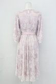 画像2: axes femme / ボリューム袖総レースワンピース  ピンク T-25-09-27-019-AX-OP-SA-ZI (2)