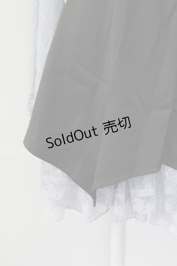 画像4: axes femme POETIQUE / ハーネスベルト付レースワンピース  ブルーグレー T-25-09-27-023-AX-OP-SA-ZI (4)