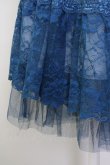 画像4: axes femme / グラデカラーレーススカート  ブルー T-25-09-28-004-AX-SK-SA-ZI (4)