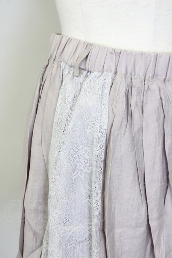 画像3: axes femme POETIQUE / サイドレーススカパン M グレー T-25-09-28-008-AX-SK-SA-ZI (3)