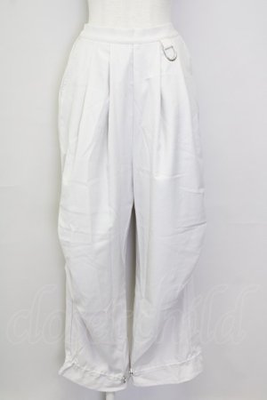 画像: axes femme / タック入ボリュームパンツ  ホワイト T-25-09-28-009-AX-SK-SA-ZI