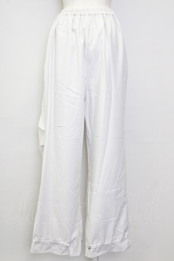 画像2: axes femme / タック入ボリュームパンツ  ホワイト T-25-09-28-009-AX-SK-SA-ZI (2)