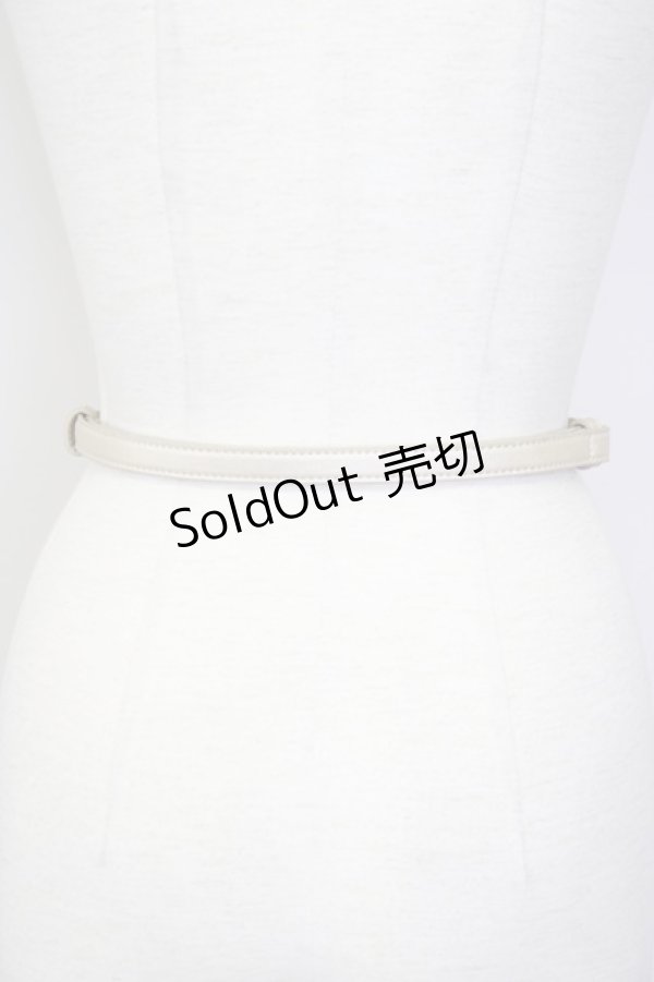 画像2: axes femme / リボンパールビジューモチーフゴムベルト  アイボリーＸ白 T-25-09-28-013-AX-ZA-SA-ZT0213S (2)