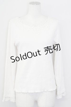 画像: axes femme / モチーフレースインナー  アイボリー T-25-09-28-002-AX-TO-SA-ZI