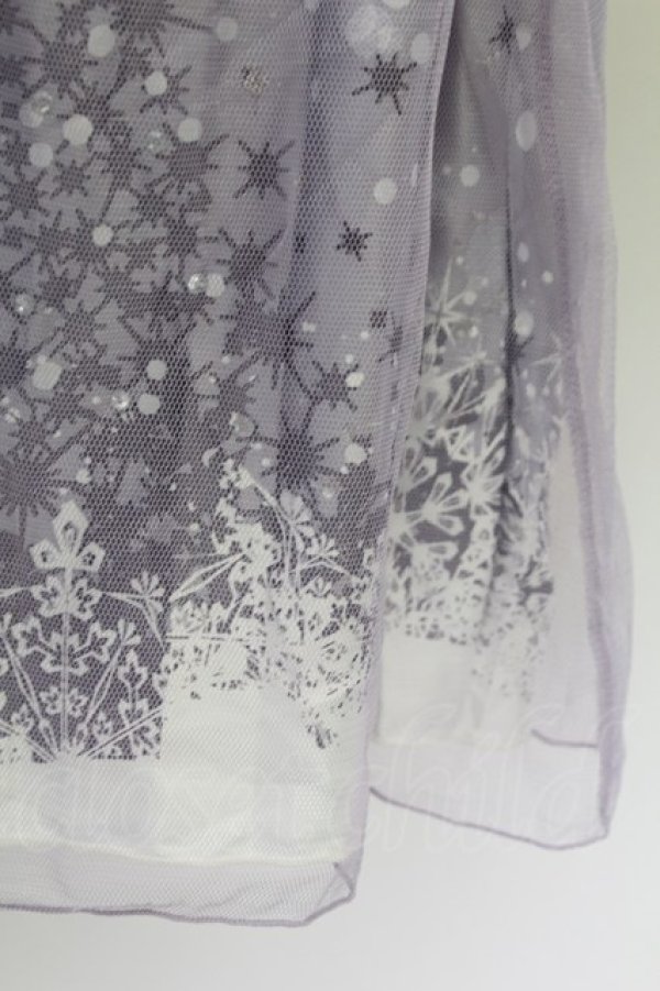 画像5: axes femme / チュール重ね結晶柄チュニ  ラベンダー T-25-10-01-023-AX-OP-HS-ZS (5)