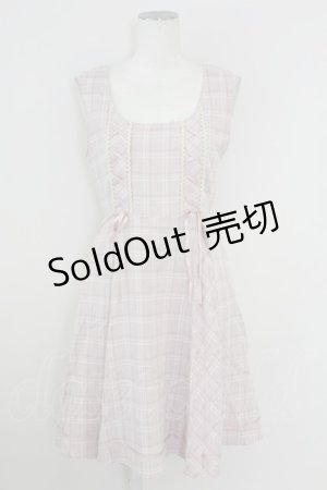 画像: axes femme / ローズメッセージパネル柄ワンピース  ピンク T-25-10-01-025-AX-OP-HS-ZS