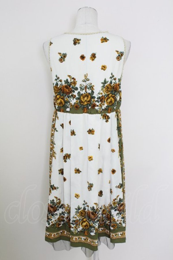 画像2: axes femme / プリントチュニック  オフｘカーキ T-25-10-01-026-AX-TO-HS-ZS (2)