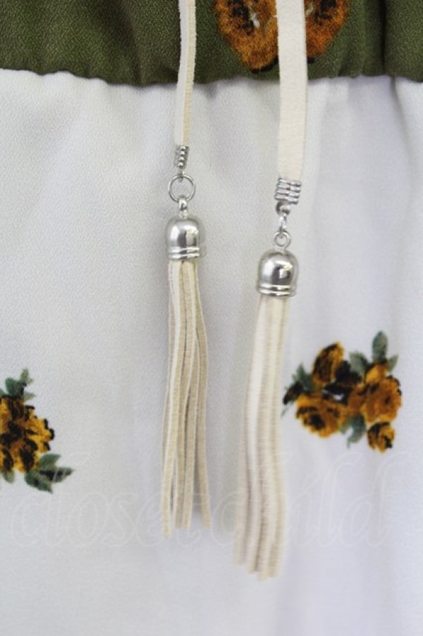 画像4: axes femme / プリントチュニック  オフｘカーキ T-25-10-01-026-AX-TO-HS-ZS (4)