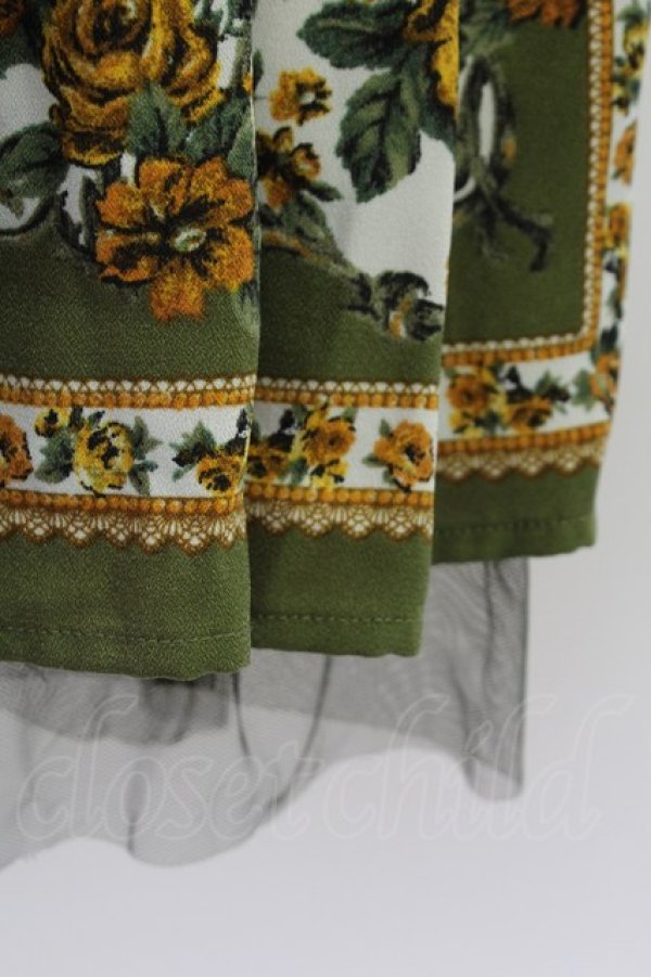 画像6: axes femme / プリントチュニック  オフｘカーキ T-25-10-01-026-AX-TO-HS-ZS (6)