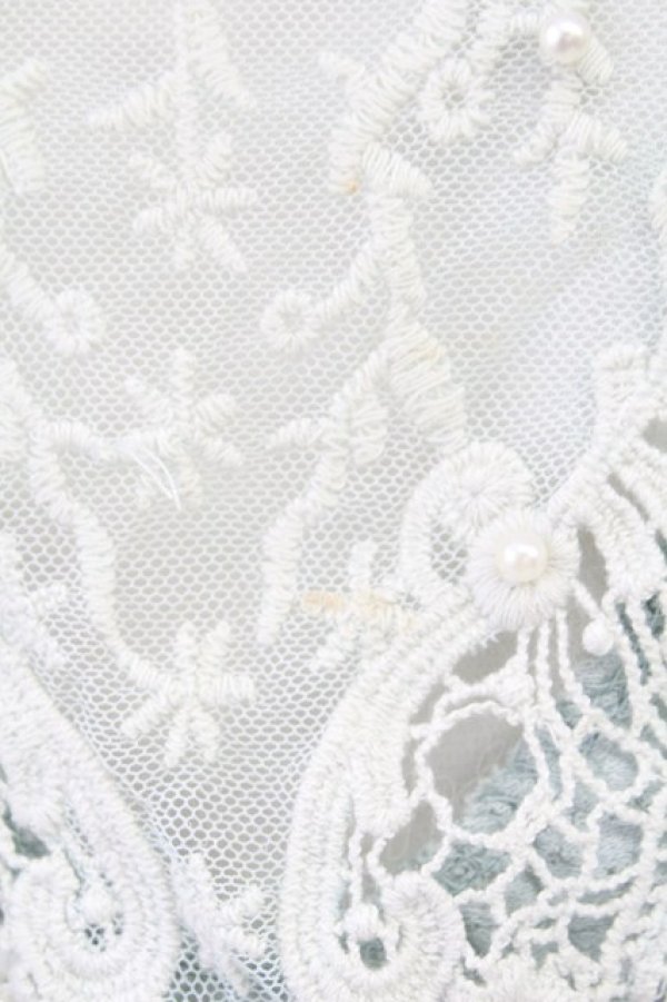 画像5: axes femme / フード付きレース半袖プルオーバー  ミント T-25-10-01-014-AX-TO-HS-ZS (5)