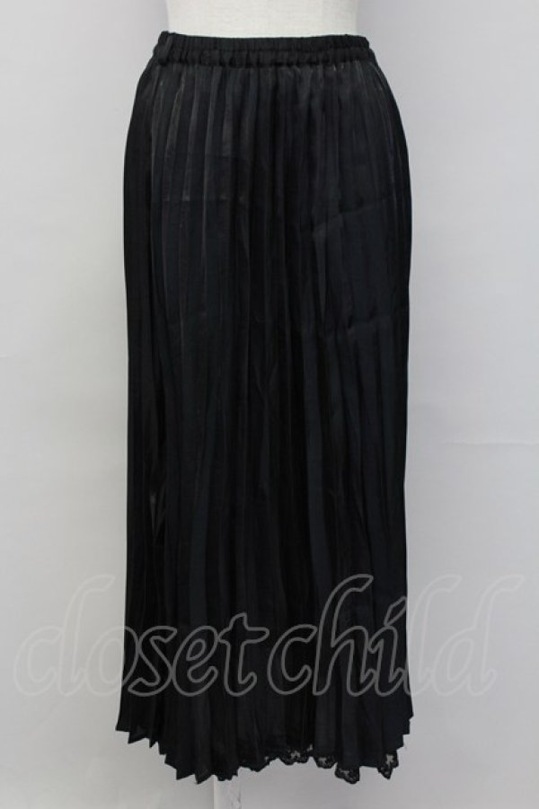 画像4: axes femme POETIQUE / ラメプリーツスカート  ブルーｘ黒 T-25-10-02-026-AX-SK-HR-ZS (4)