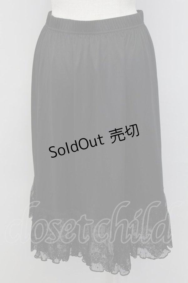 画像2: axes femme / レース重ねペチスカート  黒 T-25-10-02-027-AX-SK-HR-ZS (2)