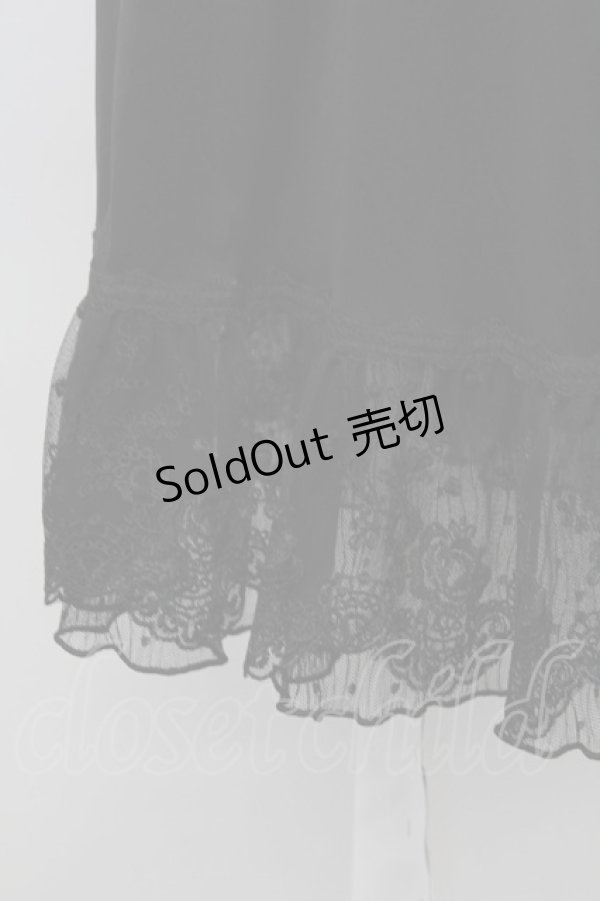 画像3: axes femme / レース重ねペチスカート  黒 T-25-10-02-027-AX-SK-HR-ZS (3)