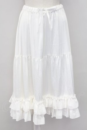 画像: axes femme kawaii / ミディフリルペチスカート  白 T-25-10-02-012-AX-SK-HR-ZS