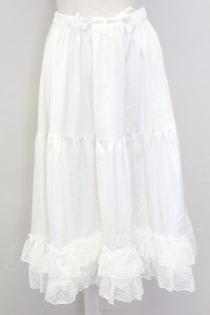 画像: axes femme kawaii / ミディフリルペチスカート  白 T-25-10-02-013-AX-SK-HR-ZS
