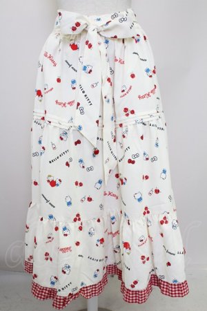 画像: axes femme / ハローキティプリントスカート  アイボリー T-25-10-05-010-AX-SK-SA-ZT