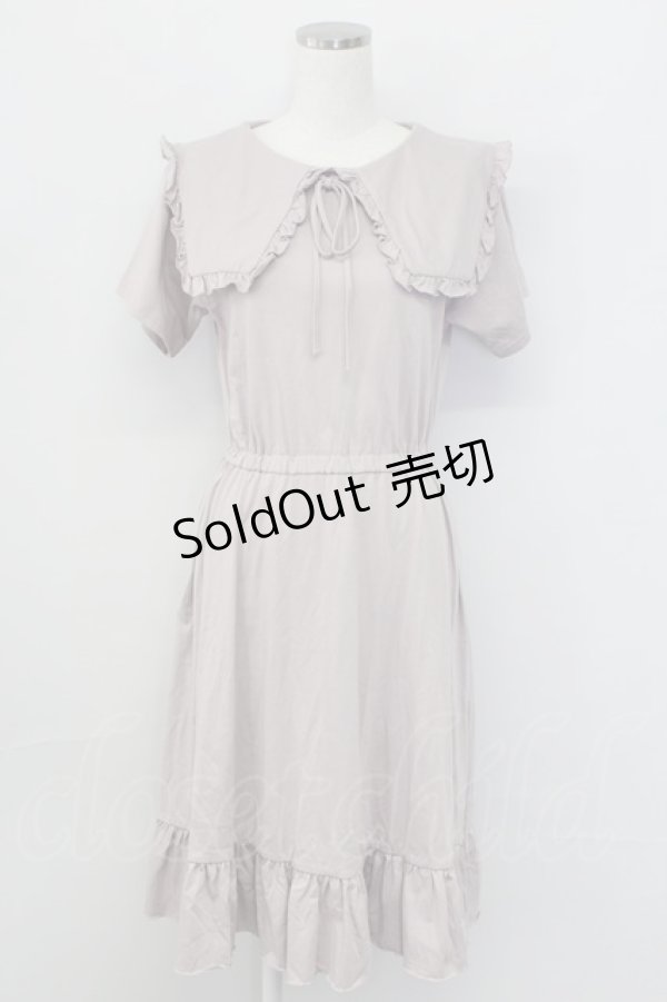 画像1: merry jenny / フリルセーラーカラーカットワンピース  ピンク T-25-10-08-027-LO-OP-SA-ZI (1)