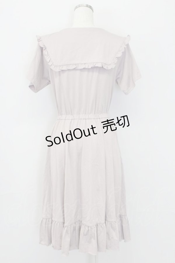 画像2: merry jenny / フリルセーラーカラーカットワンピース  ピンク T-25-10-08-027-LO-OP-SA-ZI (2)