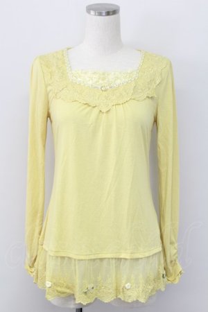 画像: axes femme / 裾デコレーションインナーPO M イエロー T-25-10-08-012-AX-TO-SA-ZI