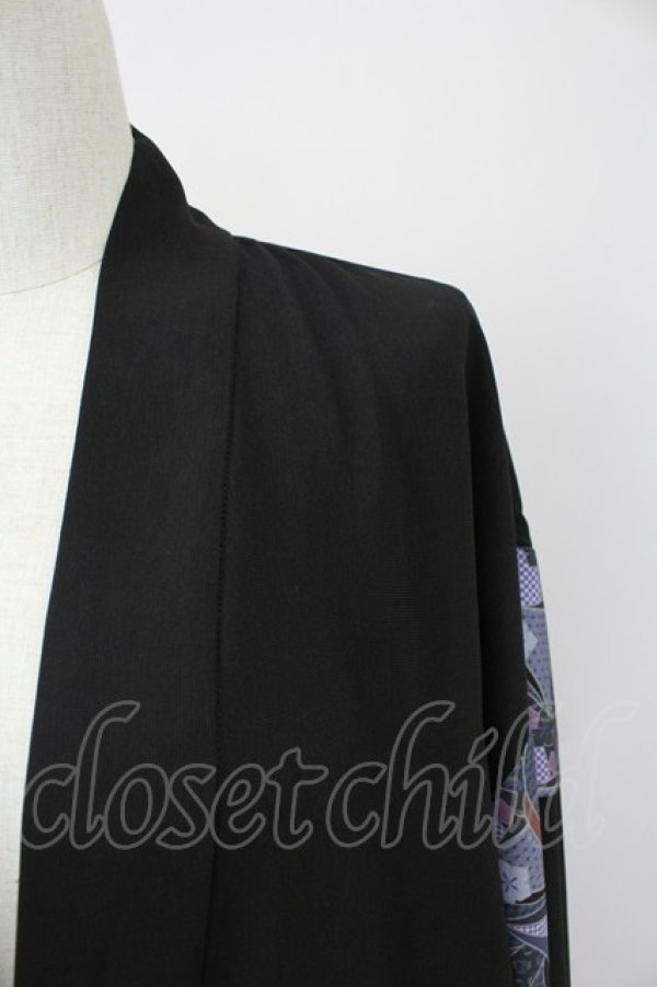 画像3: AXES-X / 和柄コラージュ羽織 M 黒 T-25-10-09-010-LO-TO-SA-ZI (3)