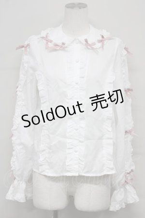 画像: Chalmiere / フリルブラウス  ホワイト T-25-10-10-001-LO-BL-SA-ZT