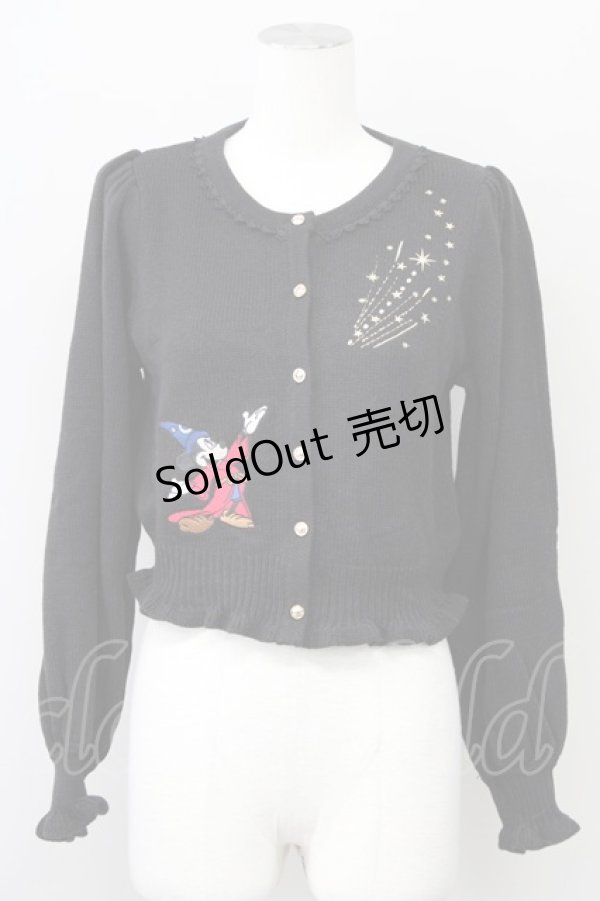 画像1: 【SALE】axes femme Kawaii / 【Disney】ファンタジア／ニットカーデ M ブラック T-25-10-10-020-AX-TO-SA-ZH (1)