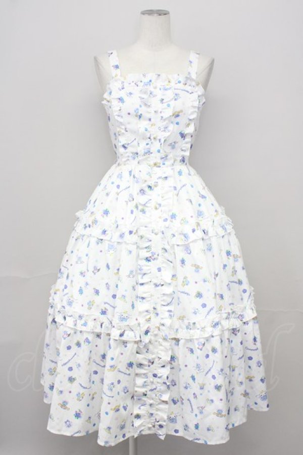 画像1: axes femme kawaii / シナモロールコラボジャンスカ  ホワイト T-25-10-10-022-AX-OP-SA-ZT193 (1)